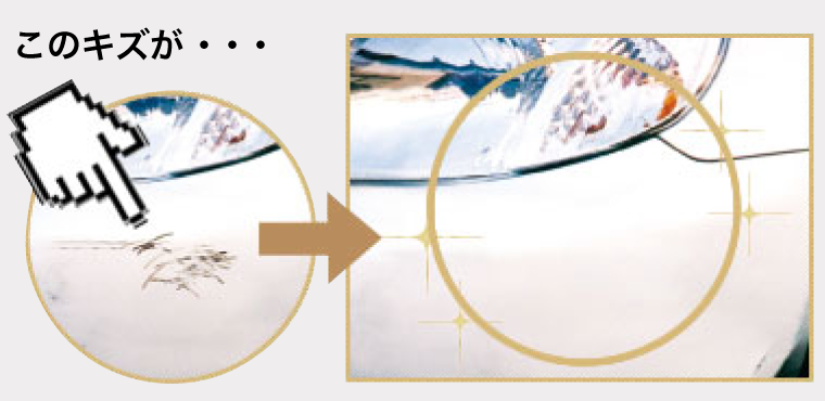 バンパーのスリキズ！