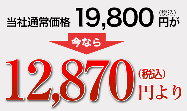 12,870円より！